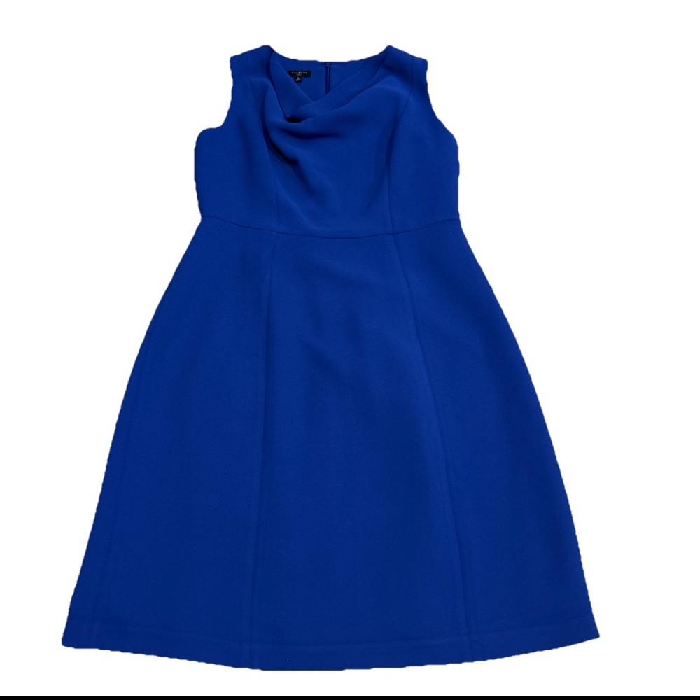 Talbots Petites Sheath Dress Size 8 Royal Blue Sleeveless